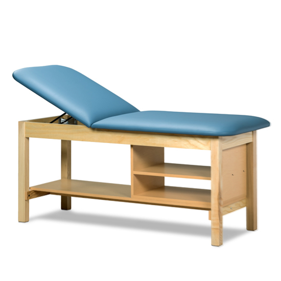 Clinton 1030 Classic Series Treatment Table with Shelving | Exam